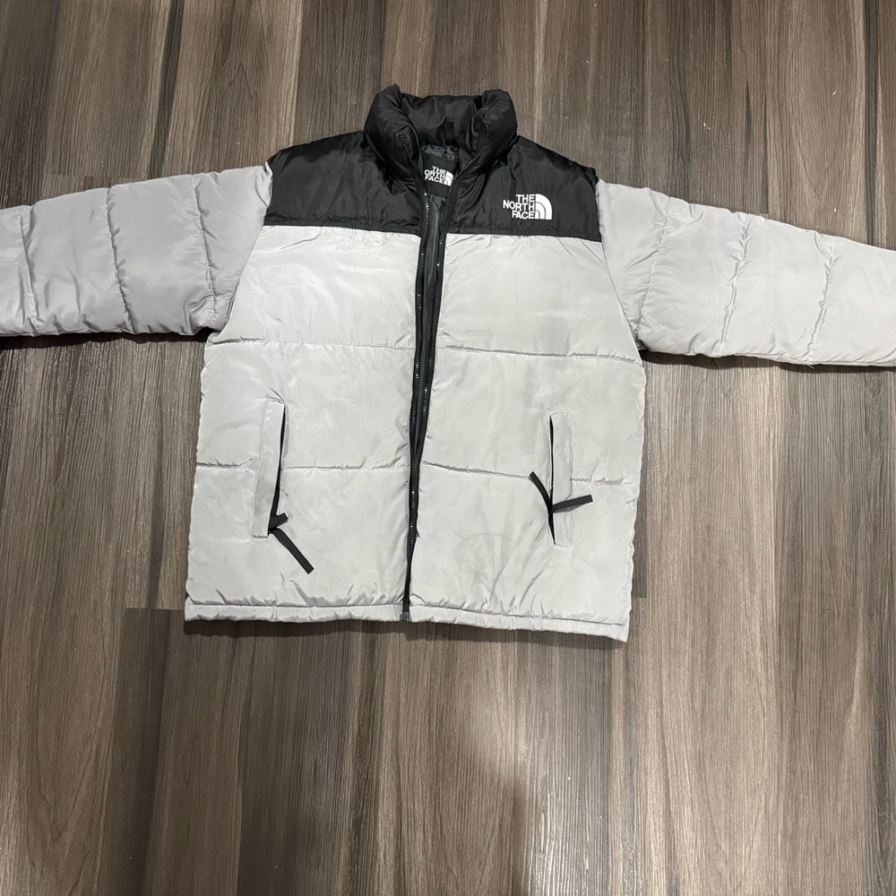 The North Face Men’s Gray and Black Puffer Jacket